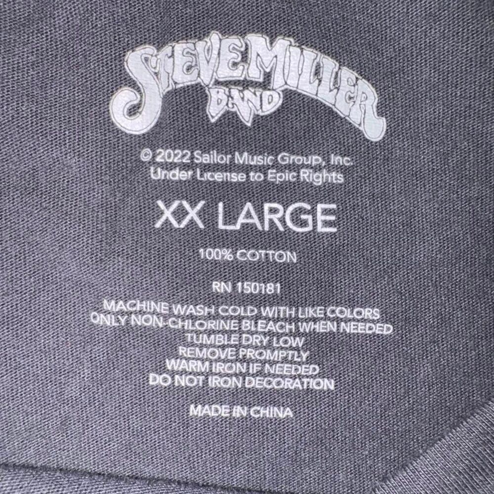 Steve Miller Band black cotton tank top size XXL #band #music - Picture 2 of 4